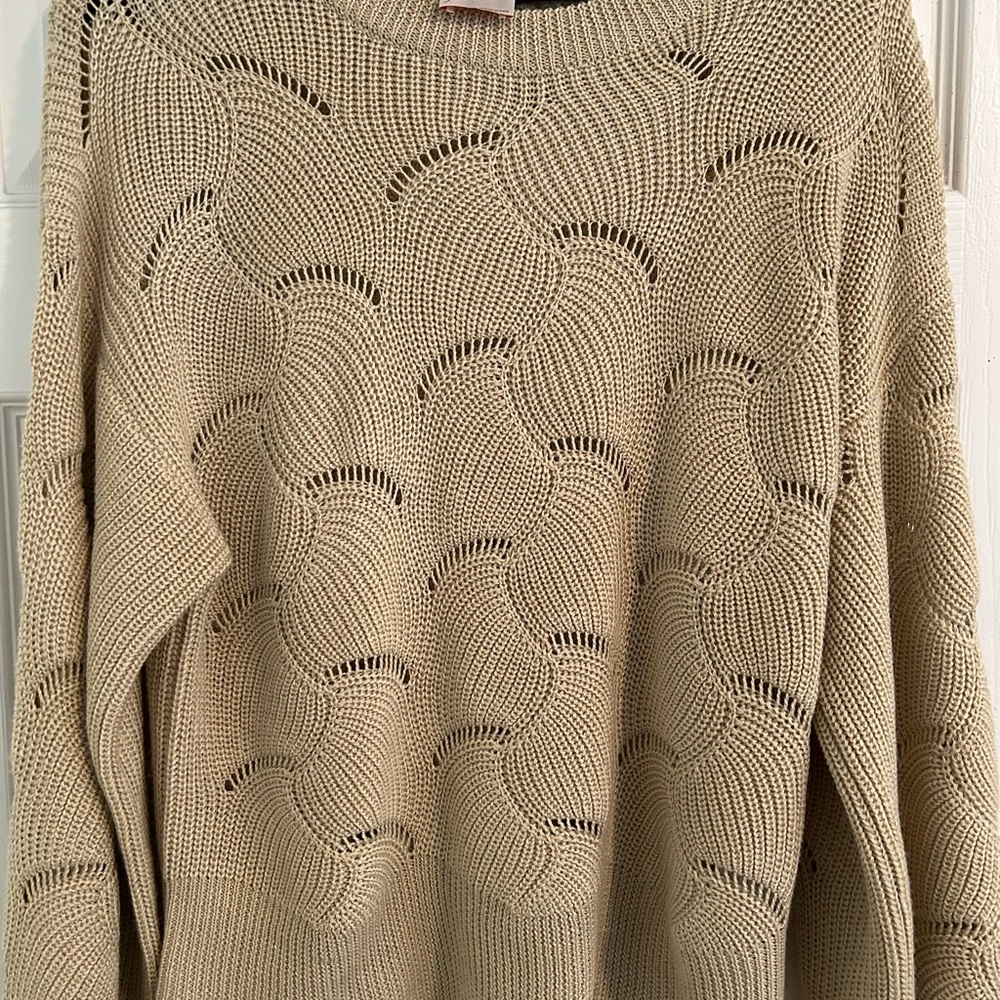 KERISMA VINTAGE TEXTURED KNIT SWEATER SIZE S/M